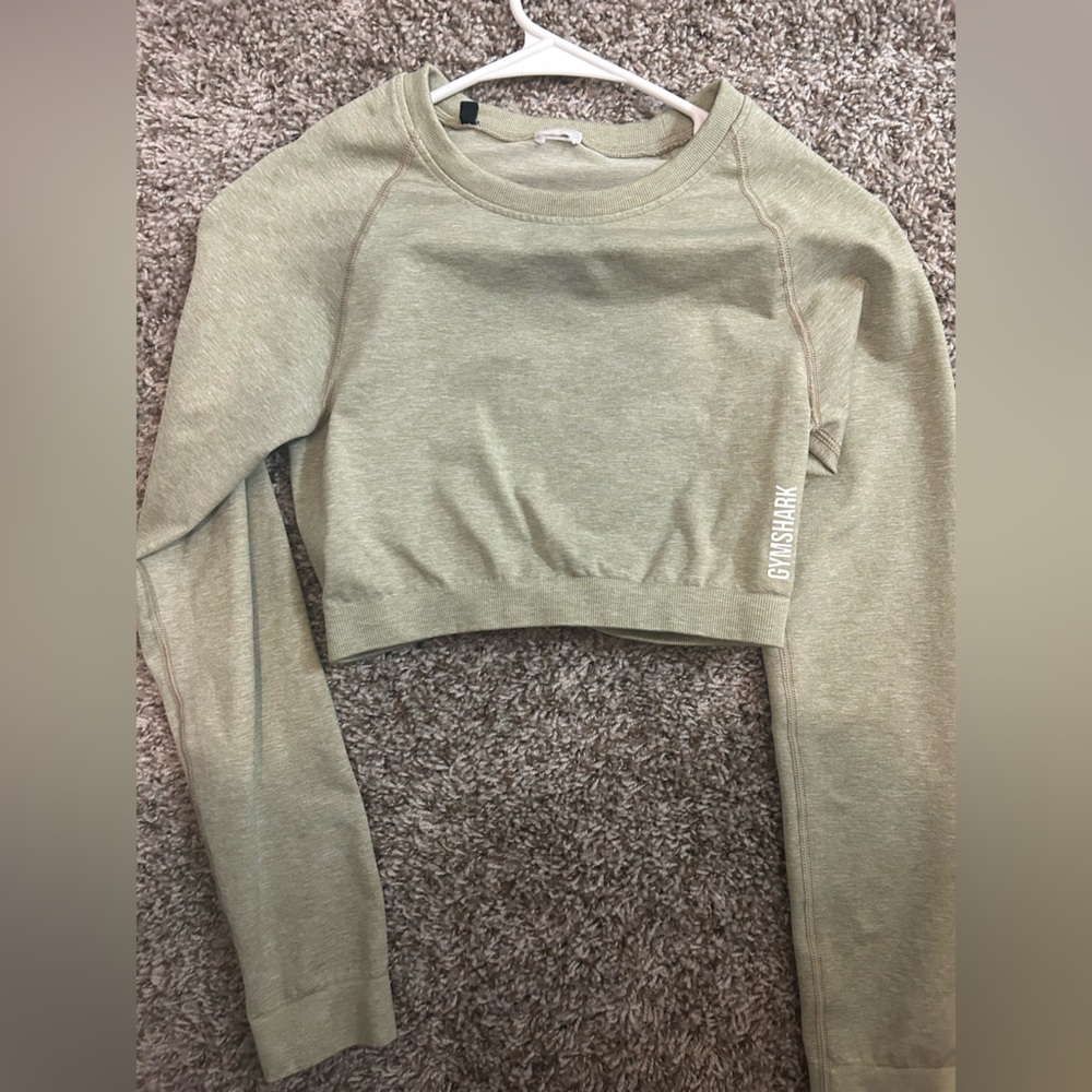 Gymshark Cropped Long-sleeve Workout Top